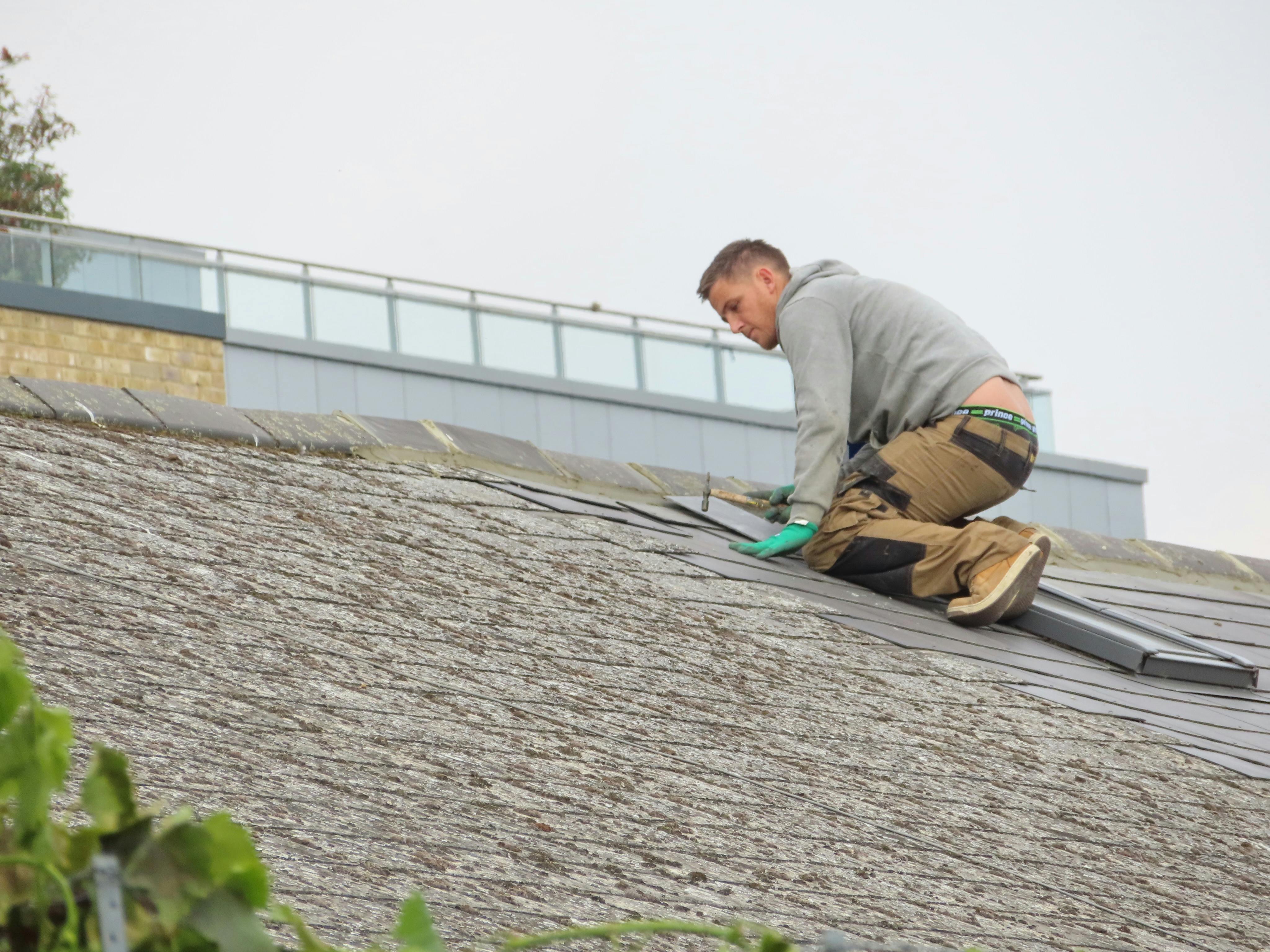 ALFE Roofing crew on a Philadelphia roof